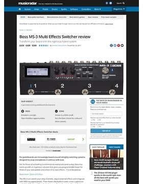 Boss MS-3 Multi Effects Swi B-Stock – Thomann United States Boss MS-3 Multi Effects Swi B-Stock – Thomann United States