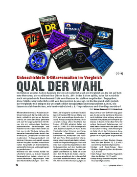 Unbeschichtete E-Gitarrensaiten im Vergleich