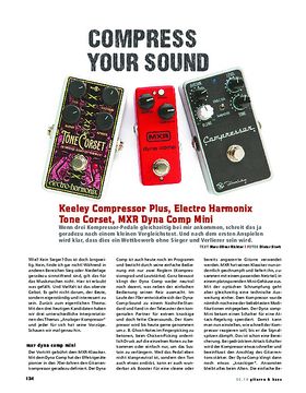 Vergleichstest! Keeley Compressor Plus, Electro Harmonix Tone Corset, MXR Dynacomp Mini