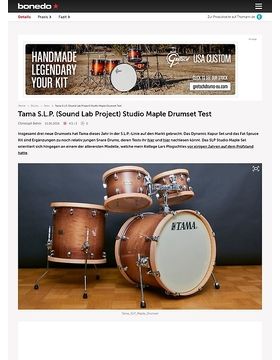 Tama S.L.P. (Sound Lab Project) Studio Maple Drumset Test