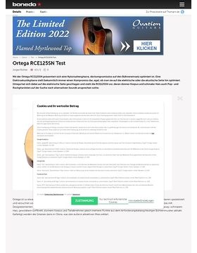 Konzertgitarre mit Tonabnehmer /"B-Stock/" ORTEGA RCE131SN