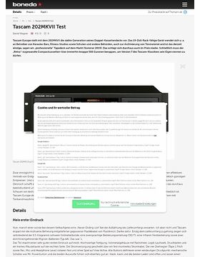 Tascam 202 MKVII – Musikhaus Thomann