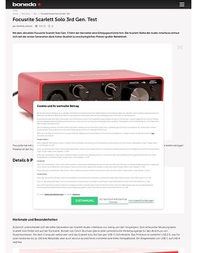 Focusrite Scarlett Solo 3rd Gen.