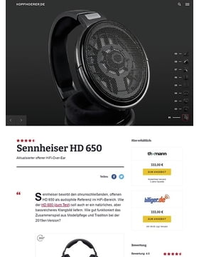 Sennheiser hd650 online thomann