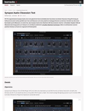 Synapse Audio Software Obsession