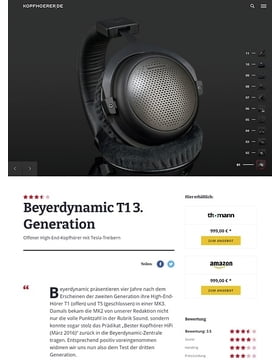 beyerdynamic T1 3rd Generation – Thomann Switzerland