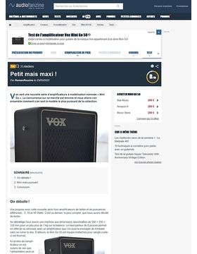 VOX Mini Go 50 ampli guitare à modélisation portable