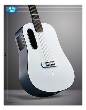 Guitare classique électro-acoustique bleue MSA CK113 EQ BLS (câble