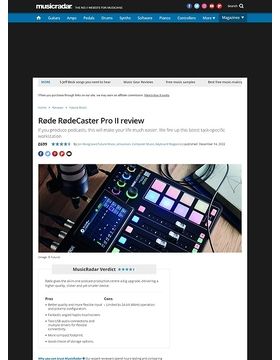  Rode RODECaster Pro II Integrated Audio Production Console with  RODECover II, 32GB microSD Card and StreamEye Polishing Cloth : Musical  Instruments