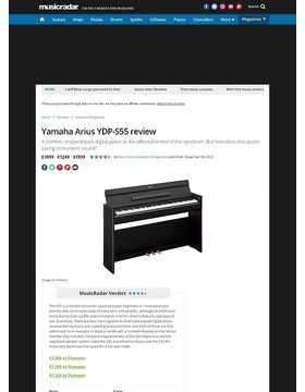 Yamaha YDP-S54B - Piano numérique 88 touches avec meuble noir profondeur  réduite
