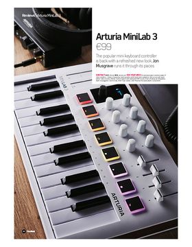  Arturia MiniLab 3 MIDI Keyboard Controller Recording Studio  Equipment Bundle - ESI USB Audio Interface, Condenser Microphone XLR,  Passive Monitor Controller, Studio Headphones & Avid Pro Subscription :  Musical Instruments