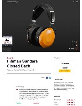 HIFIMAN SUNDARA Closed Back