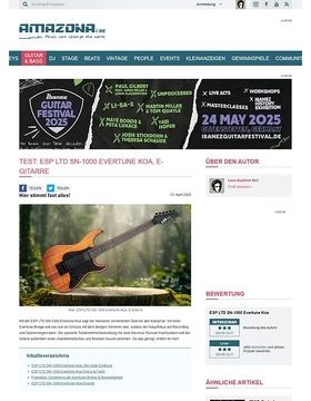 ESP LTD SN-1000 Evertune Koa