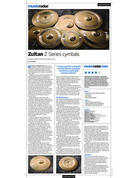 Zultan Z Series cymbals