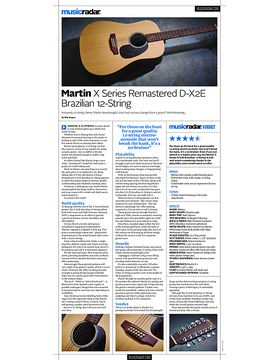 Martin X Series Remastered D-X2EBrazilian 12-String