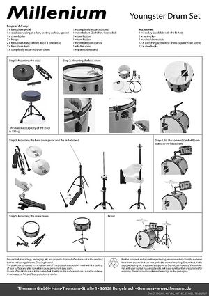 Millenium Youngster Drum Set Green – Thomann United States