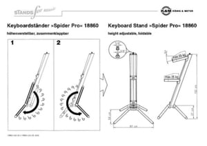 18860 Keyboard stand »Spider Pro«
