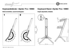 K&M 18840 Baby Spider Pro Black – Thomann United States