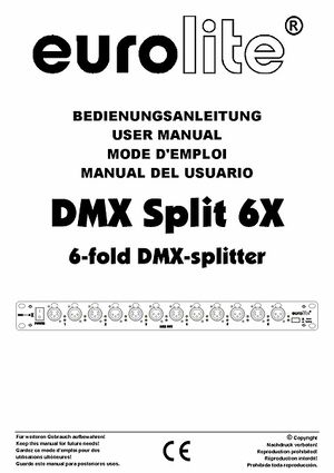 EUROLITE Split 6X DMX Splitter