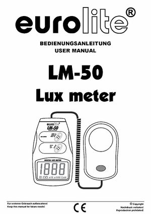 Luxmètre LM-50 - eurolite