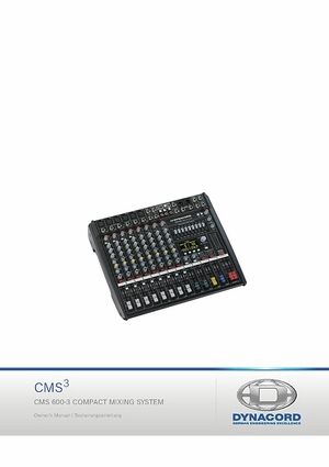 Dynacord CMS 600-3 8‑channel compact mixer