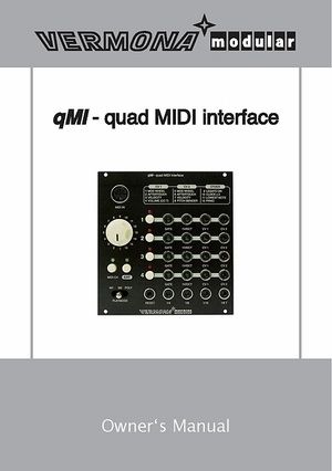 Vermona Modular qMI2 - quad Midi interface – Thomann UK