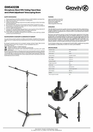 Gravity TMS 2322 « Soporte micrófono