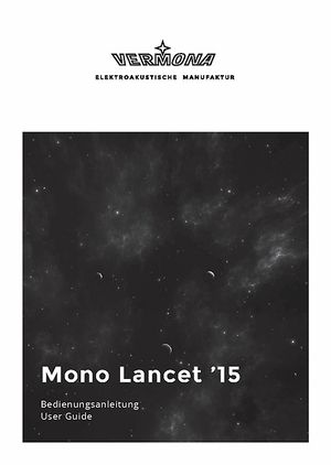 Vermona Mono Lancet´15 – Thomann UK