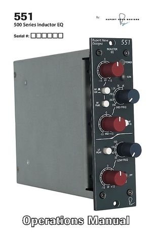 Rupert Neve Designs 551 – Thomann United States