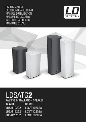 LD Systems SAT 102 G2 - Enceinte d'Installation 10 passive noire