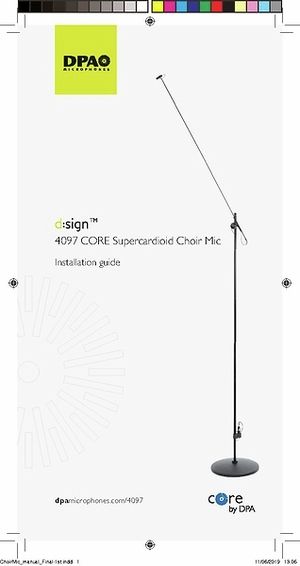 DPA 4097 CORE micro supercardioïde pour chœur avec pied in