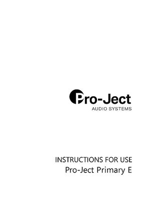 Pro-Ject Primary E (3 stores) find the best price now »