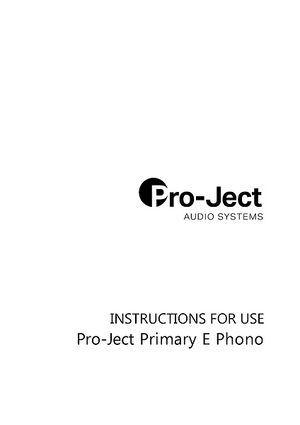 Pro-Ject Primary E Phono white – Thomann Norway