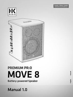 HK-Audio PR:O Move 8 « Set sono PA sur batterie rechargeable