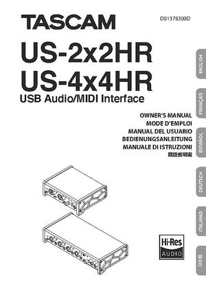 Interfase De Audio USB/MIDI - US-4X4HR