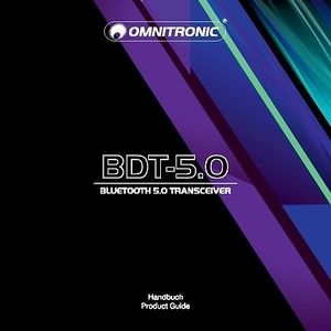 Omnitronic BDT-5.0 Emetteur/récepteur de musique Bluetooth® Version  Bluetooth: 5.0 30 m - Conrad Electronic France