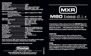 MXR M80 Bass DI Plus – Thomann UK