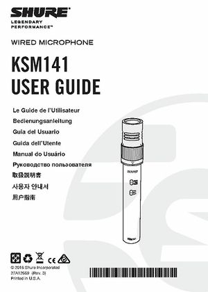 Shure KSM 141 SL – Thomann UK