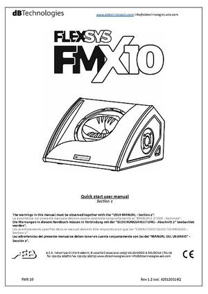 dB Technologies FMX 10 - 2-way Active coaxial stage monitor- 10LF