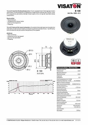 Visaton B 100 – Thomann United Arab Emirates