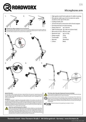 Roadworx Microphone Arm – Thomann United States