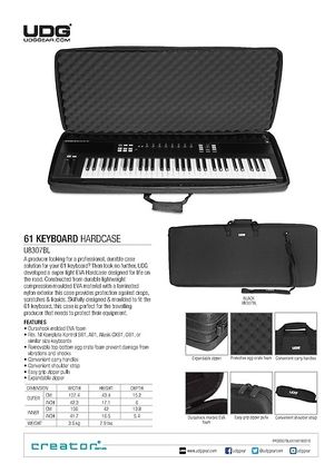 UDG 61 Keyboard Hardcase BL – Thomann UK