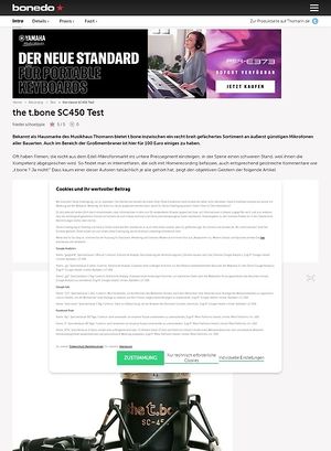Bonedo.de t.bone SC450