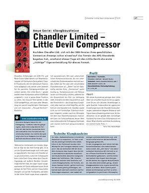 Sound & Recording Chandler Limited - Little Devil Compressor Sound & Recording Chandler Limited - Little Devil Compressor