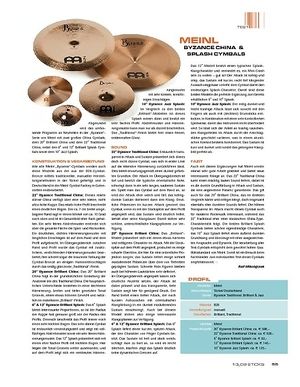 Sticks Meinl Byzance China & Splash Cymbals Sticks Meinl Byzance China & Splash Cymbals