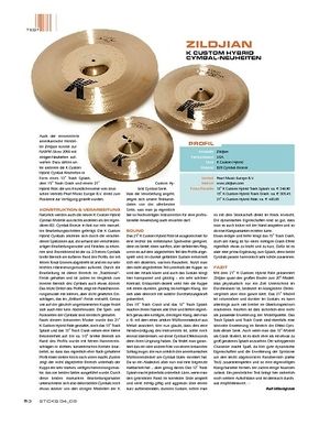 Sticks Zildjian K Custom Hybrid Cymbal-Neuheiten Sticks Zildjian K Custom Hybrid Cymbal-Neuheiten
