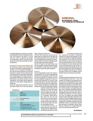 Sticks "Meinl Byzance Jazz 16"" Crash Cymbals" Sticks "Meinl Byzance Jazz 16"" Crash Cymbals"
