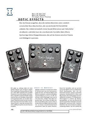 Gitarre & Bass Xotic Effects Bass RC Booster, Bass RC Preamp, Tri-Logic Bass Preamp, Bass-Effekte Gitarre & Bass Xotic Effects Bass RC Booster, Bass RC Preamp, Tri-Logic Bass Preamp, Bass-Effekte