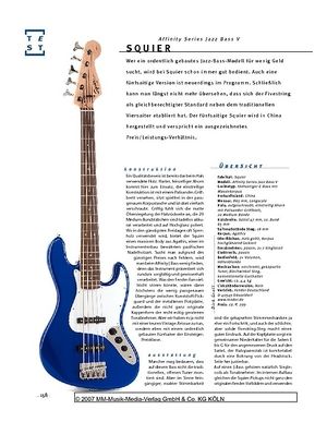 Gitarre & Bass Squier Affinity Series Jazz Bass V, Fünfsaiter Gitarre & Bass Squier Affinity Series Jazz Bass V, Fünfsaiter