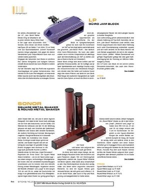 Sticks Sonor Square Metal Shaker & Round Metal Shaker Sticks Sonor Square Metal Shaker & Round Metal Shaker
